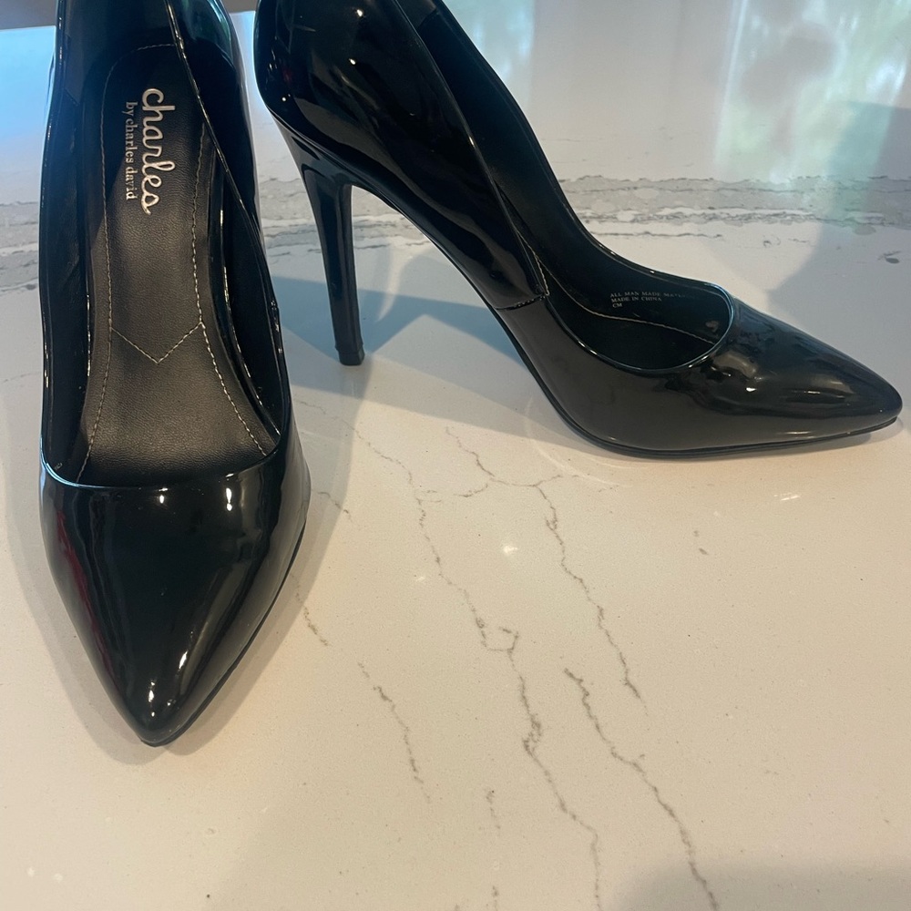 Charles by Charles David Black Stiletto Heels